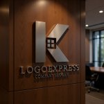 画像9: K字と家が融合したロゴ (9)