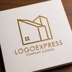 画像14: ミニマルなラインの家（建物）ロゴ (14)