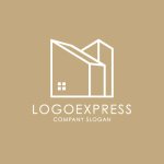 画像4: ミニマルなラインの家（建物）ロゴ (4)