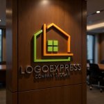 画像9: L字と窓が融合したラインアートのハウスロゴ (9)