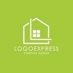 画像4: L字と窓が融合したラインアートのハウスロゴ (4)