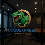 画像15: ダイナミックな恐竜ロゴ (15)