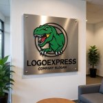 画像7: ダイナミックな恐竜ロゴ (7)