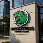 画像8: ダイナミックな恐竜ロゴ (8)