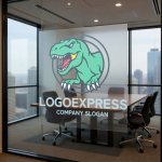 画像11: ダイナミックな恐竜ロゴ (11)