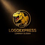 画像12: ダイナミックな恐竜ロゴ (12)