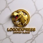 画像13: ダイナミックな恐竜ロゴ (13)