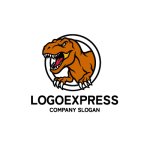 画像3: ダイナミックな恐竜ロゴ (3)