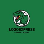 画像4: ダイナミックな恐竜ロゴ (4)