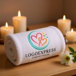 画像5: 連結するハートとカラフルドットの優しいロゴ (5)