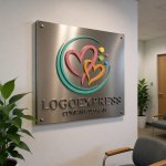 画像14: 連結するハートとカラフルドットの優しいロゴ (14)