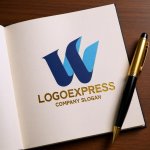 画像6: 流れるようなW字のダイナミックロゴ (6)