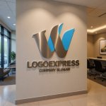 画像10: 流れるようなW字のダイナミックロゴ (10)