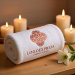 画像5: 幾何学的な花の優美ロゴ (5)