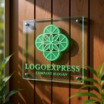 画像11: 幾何学的な花の優美ロゴ (11)