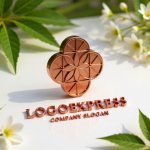 画像12: 幾何学的な花の優美ロゴ (12)