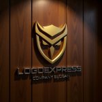 画像5: フクロウとシールドの知恵と保護ロゴ (5)