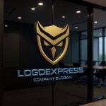 画像15: フクロウとシールドの知恵と保護ロゴ (15)