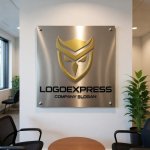 画像7: フクロウとシールドの知恵と保護ロゴ (7)