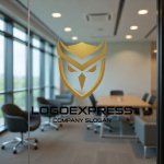 画像9: フクロウとシールドの知恵と保護ロゴ (9)