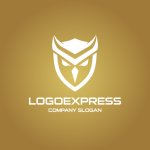 画像4: フクロウとシールドの知恵と保護ロゴ (4)