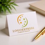 画像16: ドットが循環するS字のオーガニックロゴ (16)