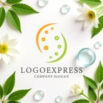 画像9: ドットが循環するS字のオーガニックロゴ (9)