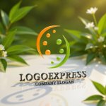 画像12: ドットが循環するS字のオーガニックロゴ (12)