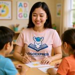 画像5: 知育うさぎの学びと成長ロゴ (5)