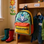 画像7: 知育うさぎの学びと成長ロゴ (7)