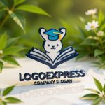 画像12: 知育うさぎの学びと成長ロゴ (12)