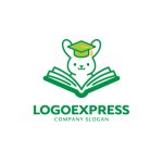 画像3: 知育うさぎの学びと成長ロゴ (3)