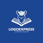 画像4: 知育うさぎの学びと成長ロゴ (4)