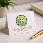 画像16: 幾何学的な花のハーモニーロゴ (16)