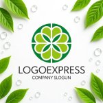 画像9: 幾何学的な花のハーモニーロゴ (9)