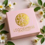 画像10: 幾何学的な花のハーモニーロゴ (10)