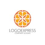 画像3: 幾何学的な花のハーモニーロゴ (3)