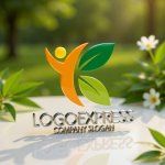 画像12: YK人型と葉の成長ロゴ (12)