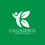 画像4: YK人型と葉の成長ロゴ (4)