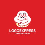 画像4: 招きだるまのロゴ (4)