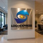 画像10: S字曲線と星の輝く成功ロゴ (10)