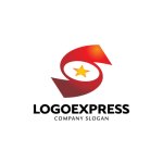 画像3: S字曲線と星の輝く成功ロゴ (3)