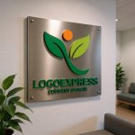 画像14: Y字と新芽の成長ロゴ (14)