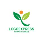 画像1: Y字と新芽の成長ロゴ (1)