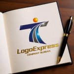 画像6: T字と軌道、人型のダイナミックロゴ (6)