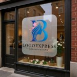 画像7: Bと桜と女性のシルエットロゴ (7)