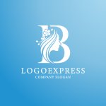 画像4: Bと桜と女性のシルエットロゴ (4)