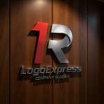 画像5: 1とRのメタリックスピードロゴ (5)