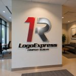 画像10: 1とRのメタリックスピードロゴ (10)