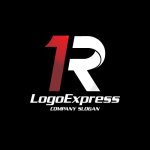 画像4: 1とRのメタリックスピードロゴ (4)